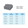 12 x 12 Inch Gray Interlocking Deck Tiles Plastic Waterproof Outdoor All Weather Anti-slip Bathroom Shower Balcony Porch Strong Weight Capacity Upto 6