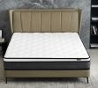 Hybrid 10 Inch Full Size Pillow Top Mattress in a Box with Breathable and Hypoallergenic Design, Medium Firm for Lumbar Support
