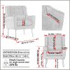 Modern Accent Chair,Teddy Fabric Living Room Chairs Comfy Reading Chair,Mid Century Accent Chair