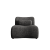Black Modular Sofa with Moveable Headrests ‚Äì Modern Chenille Fabric Sectional Couch with Hidden Legs & Cylindrical Pillows ‚Äì Perfect for Living Ro