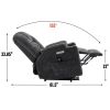 EMON'S Large Power Lift Recliner Chair with Massage and Heat for Elderly, Overstuffed Wide Recliners