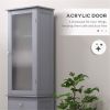 Bathroom Storage Cabinet-Grey (Swiship-Ship)(Prohibited by WalMart)