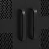 Office Cabinet with Mesh Doors Industrial Black 29.5"x15.7"x47.2" Steel