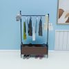 1pc, Clothes Racks for Hanging Heavy Duty Clothes Rack Clothes Rolling Clothes Rack, Free Standing Towel Racks for Bathroom, With Storage Basket