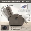 Infinite Position Single Motor Up to 350 LBS Power Lift Recliner Chair for Elderly