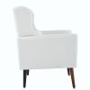 Modern Accent Chair,Teddy Fabric Living Room Chairs Comfy Reading Chair,Mid Century Accent Chair