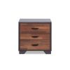 Eloy Walnut & Espresso Finish Accent Table