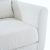 Modern Accent Chair,Teddy Fabric Living Room Chairs Comfy Reading Chair,Mid Century Accent Chair