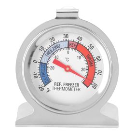 Stainless Steel Large Dial Freezer Refrigerator Thermometer Temperature Gauge Tool (Option: Macaron)