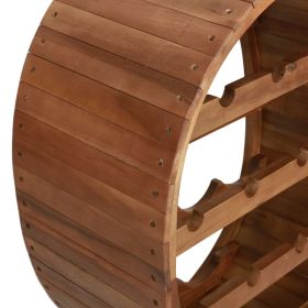 vidaXL Wine Rack 13 Bottles Solid Acacia Wood (Option: Macaron)