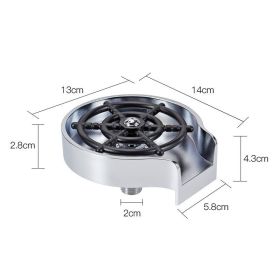 Bar Counter Cup Washer Sink High-pressure Spray Automatic Faucet Coffee Pitcher Wash Cup Tool Kitchen (Option: Macaron)