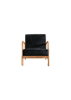 Classic Mid Century Modern Accent Chairs for Living Room or Bedroom, Espresso Finish Open-Framed Armchair with Plush Cushioning and Velvet Fabric