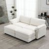 [VIDEO provided] [New] Free Combination Modular Convertible Sectional Sofa Bed Set, 4 Seat Upholstered Sleeper Corner Couch