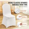 20 /30-pieces, white chair cover polyester spandex chair cover elastic slip cover, for wedding, party, dining banquet flat front chair cover