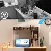 1pc Simple Dorm Desktop Storage Rack, Minimalist Wooden Bookshelf Organizer, Creative Tabletop Combination Cabinet