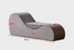 Solace Yoga Chaise Lounge Chair for Stretching, Relaxation & Exercise, Ergonomic Design with Soft Yet Firm High-Density Foam Core