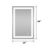 7 Size LED Bathroom Mirror Wall Mounted Vanity Mirror Anti-Fog Mirror Dimmable Lights with Touch Switch(Horizontal/Vertical)