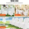 20 /30-pieces, white chair cover polyester spandex chair cover elastic slip cover, for wedding, party, dining banquet flat front chair cover