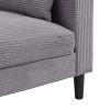 57 " High Resilience Loveseat Sofa, Wooden Frame 2 Seat Sofa, Comfy , Small Space Saving Modern Upholstered Sofa