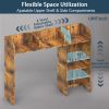 1pc Simple Dorm Desktop Storage Rack, Minimalist Wooden Bookshelf Organizer, Creative Tabletop Combination Cabinet