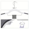 60 Loading Hangers, Heavy Duty Plastic Hangers, Non-slip, Space Saving Hangers, 16.5 "wide, 360¬∞ Rotating Silver Hooks