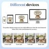 40" Ergonomic Wicker Chair with Cloud Thick Density Fabric Cushion,3-proof Cover,High Capacity Iron Frame,Fluid 360 Degree Swivel for Reading